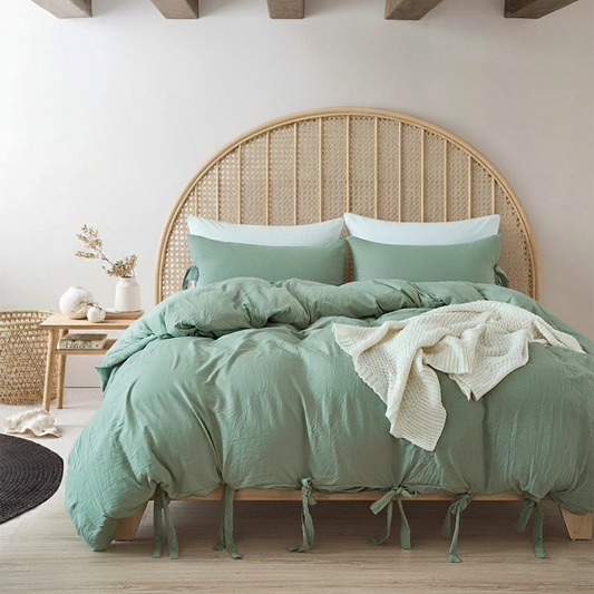 Boho Sanctuary – 3‑Piece Duvet Cover Set | Soft Bedding | Modern Boho Bedroom Décor