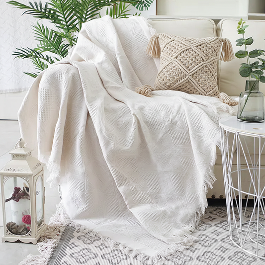 Minimalist Bohemian Sofa Throw