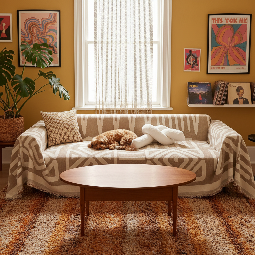 Bohemian Vibes – Premium Woven Sofa Cover | Throw | Blanket